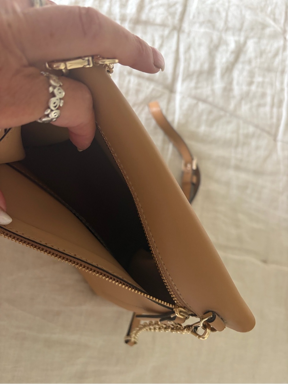 kate spade Tan Crossbody Bag with Colorful 'Viva El Taco' Graphic - Picture 3 of 4